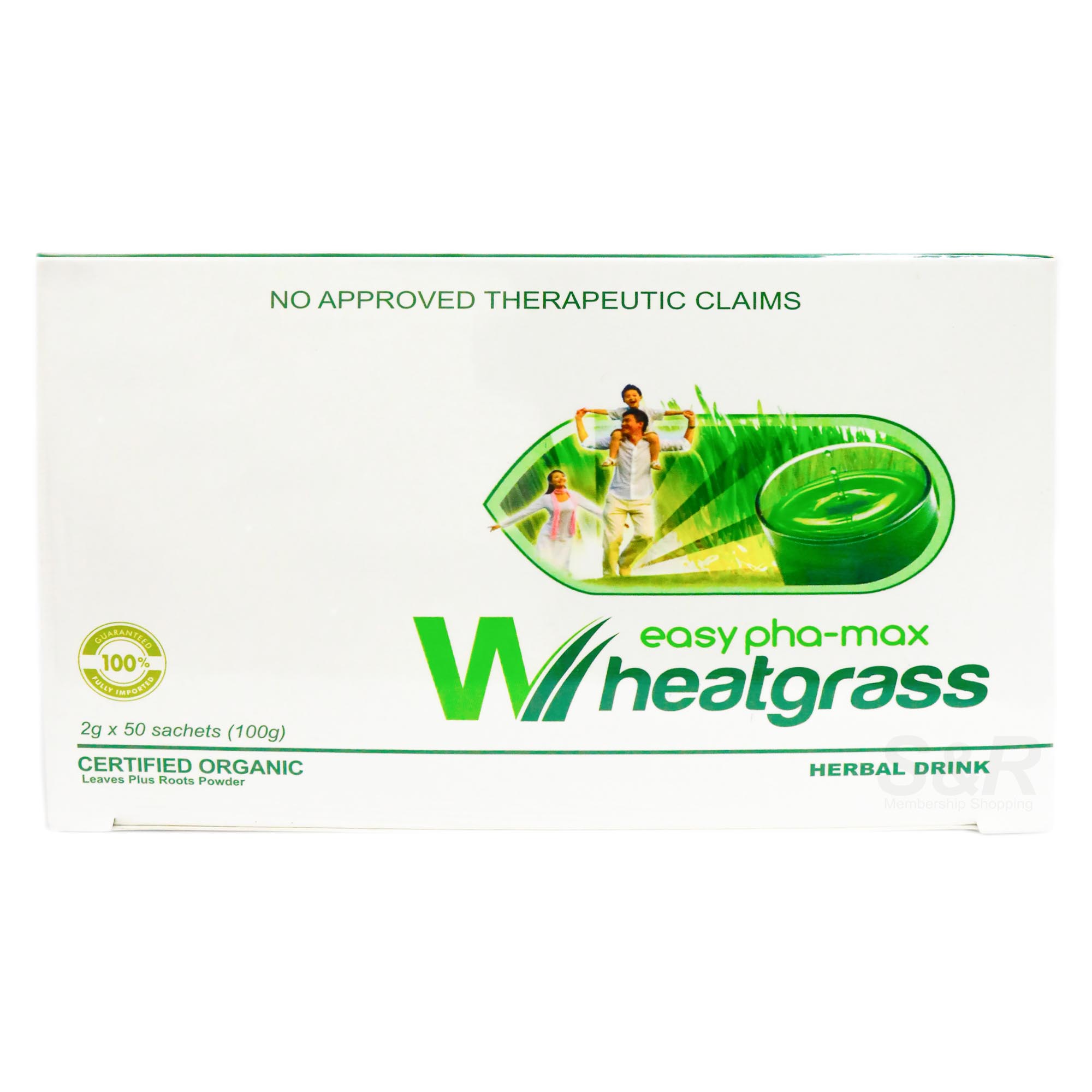 Easy Pha-Max Wheatgrass Herbal Drink 50 sachets Easy Pha-Max Wheatgrass Herbal Drink 50 sachets
